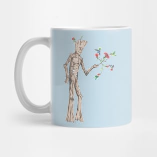 Groot with hummingbirds Mug